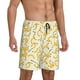thumbnail image 2 of Balery Banana Pantalones cortos de pijama de punto de algodón para hombre con cinturilla y bolsillos-Large, 2 of 6