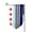 Fillet, variant on Garden Flag Us Thin Blue Line Flag Of Chicago Double Sided Small Yard Holiday Garden Flag for Outside Decor 12.5x18 Inch Square