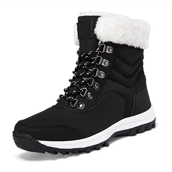 Lopsie WARMTUNE Women Snow Boots Winter Warm Casual Shoes water-resistance Comfortable Mid Calf Women's Outdoor Cold Resistant Shoes