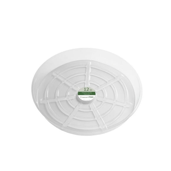 Platillo para plantas con forma de media luna, plástico, 12 cm