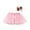 Pink, variant on FRSASU Kids Suit Set Toddler Girls Party Dance Costume Splice Net Yarn Sequins Tulle Skirt Bow Hairpin Suit Hot Pink 5-8 Years