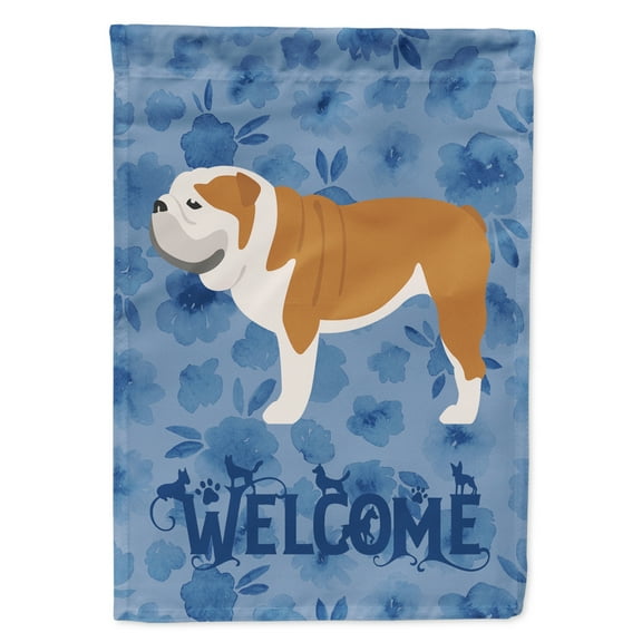 Carolines Treasures CK6189GF English Bulldog Welcome Flag Garden Size Small multicolor