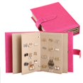 thumbnail image 4 of Portable Earring Necklace Holder Book Jewelry Box Storage Organizer Case, 4 of 4