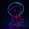 thumbnail image 3 of Glowneon Dinosaur Astronaut Led Sign, Astronaut Dinosaur Neon Sign, 3 of 4