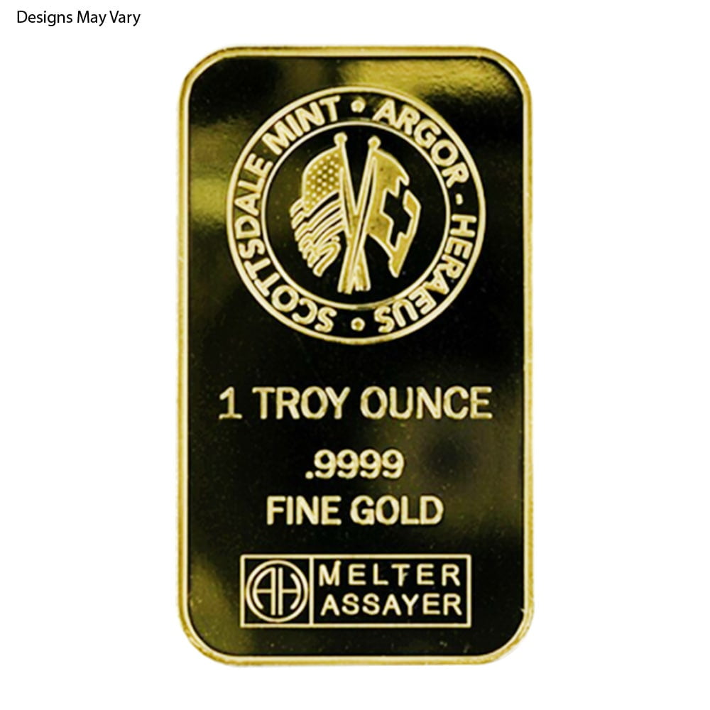 1 oz Generic Gold Bullion Bar .999+ Fine (Secondary Market