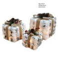 thumbnail image 3 of Christmas Decorations Lighted Gift Boxes Set Of 3 White Present Boxes With 80Led Mini Bulb Box Decor For Under Xmas Tree Decorations Yard 50% off Clearance, 3 of 7