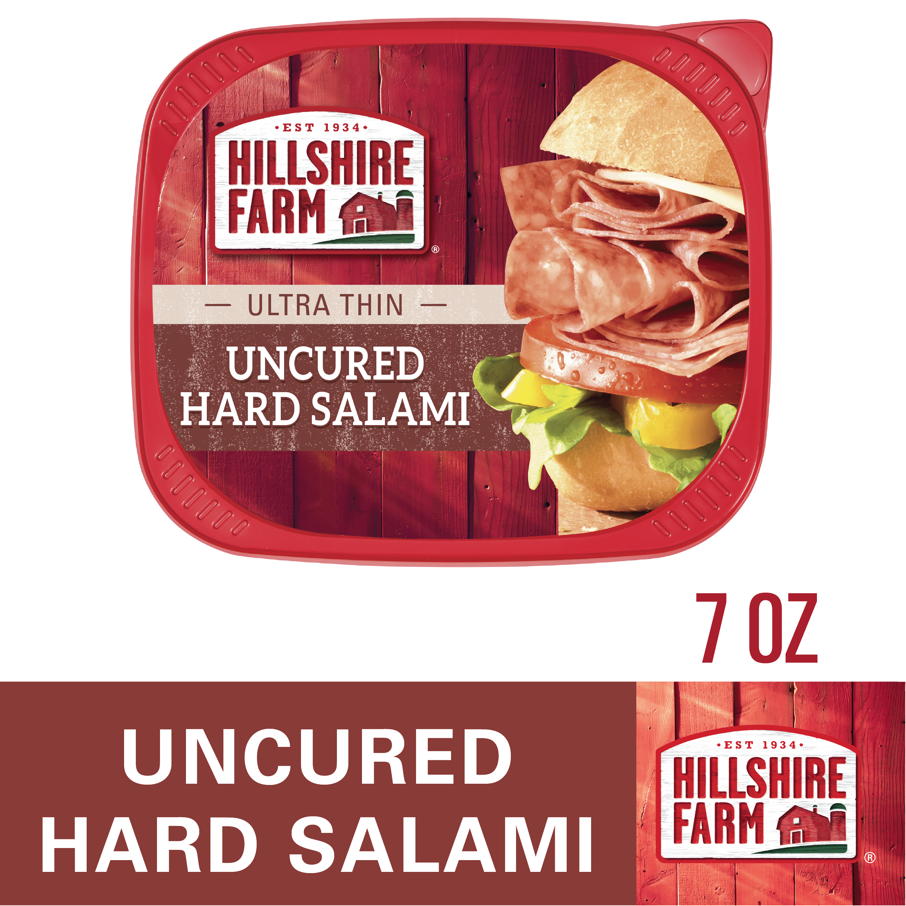 Hillshire Farm® Ultra Thin Sliced Lunchmeat, Uncured Hard Salami, 7 oz