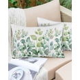 thumbnail image 6 of Green Eucalyptus Throw Pillow Cover 16 x 24 Inch Decorative Pillow Cover Botanical Garden Leaves Lumbar Pillowcase Seasonal Rectangle Cushion Case for Couch Sofa Bed Living Room, 6 of 7