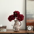 thumbnail image 2 of Uniquewise 8" Vintage Ceramic Pitcher Vase Rustic Farmhouse Flower Jug with Handle for Home and Office Decor Living Room Centerpiece Wedding Table Shelf and Mantel Accent Modern Floral Display Holder, 2 of 7