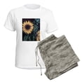 thumbnail image 5 of CafePress - Sunflower Life Pajamas - Women's Short Sleeve Print T-Shirt and Pants Light Cotton Pajama Set, 5 of 7