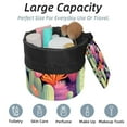 Art Colorful Cactus Pattern Travel Cosmetic Bags Makeup Bag for Women