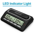 thumbnail image 2 of LAZIOEGR Digital Chess Clock Chess Game Timer with LED Indicator 39 Pre-set Timing System for International Chess Tournaments and Strategy Board Games Black, 2 of 3