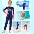 thumbnail image 2 of Naiovety DIVE SAIL Niños Traje de buceo Cuello 2.5 mm A prueba de sol Cálido Mantener 3 capas Impermeable Natación Playa Jugar Traje de Deportes acuáticos Rosa S Naiovety OD003303-11, 2 of 6
