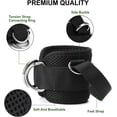 thumbnail image 3 of 1 par de tobilleras para hacer ejercicio, tobilleras para máquina de Cable, correa de tobillo ajustable, accesorios de gimnasio para mujeres, 3 of 5