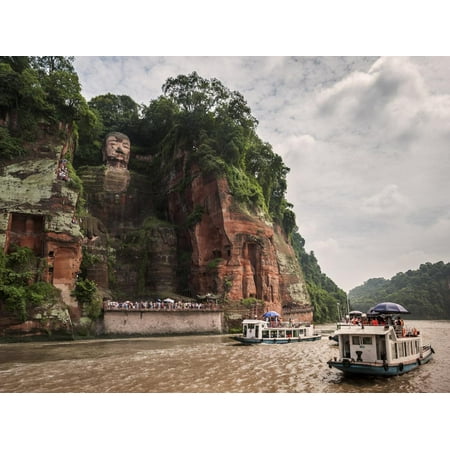 Leshan Giant Buddha, UNESCO World Heritage Site, Leshan, Sichuan Province, China, Asia Print Wall Art By Michael