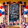 thumbnail image 6 of 70.87x35.43 Inch Polyester Independence Day Door Cover， Patriotic Front Door Banner with Rope for 4th of July Anniversary Celebration Home Decor, 6 of 6
