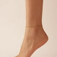 thumbnail image 4 of Ankle Bracelets for Women Dainty 18K Gold Plated Anklet Waterproof Round Beaded Paperclip Herringbone Pearl Chain Anklets Waterproof Beach Foot Jewelry, 4 of 6