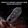 thumbnail image 4 of x xotic tech Glossy Carbon Fiber ABS Hard Key Fob Shell Cover Case Keychain Compatible with Porsche Cayenne Panamera Boxster Cayman Carrera 918 Spyder Macan Smart Keyless Entry Key, 4 of 6