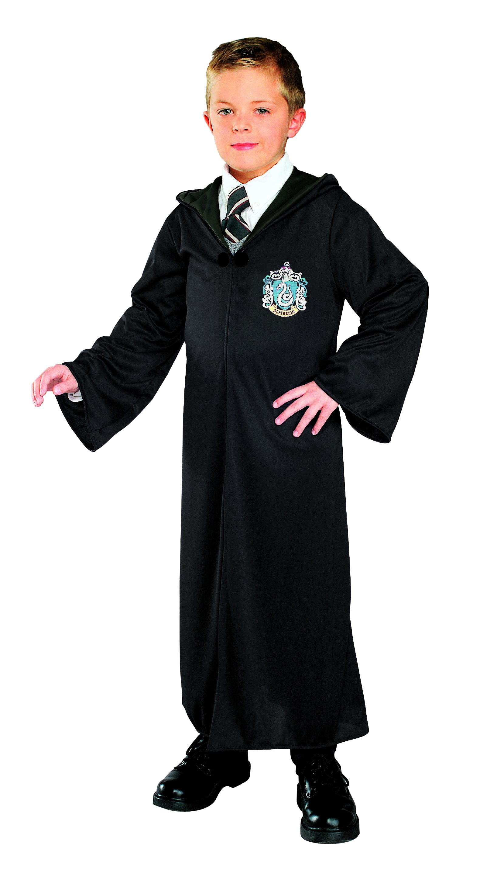 Adult Kids Harry Potter Hooded Wizard Cloak Robe Cape Costume Fancy Dress 