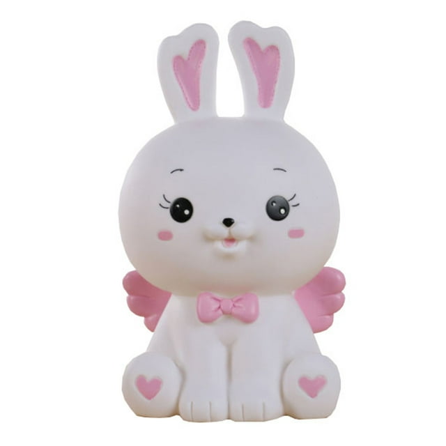 Hucha de modelado de conejo, adorable hucha de conejito, hucha para niños