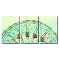 thumbnail image 2 of wall26 - 3 Piece Canvas Wall Art - Ferris Wheel - Modern Home Art Stretched and Framed Ready to Hang - 16"x24"x3 Panels, 2 of 4