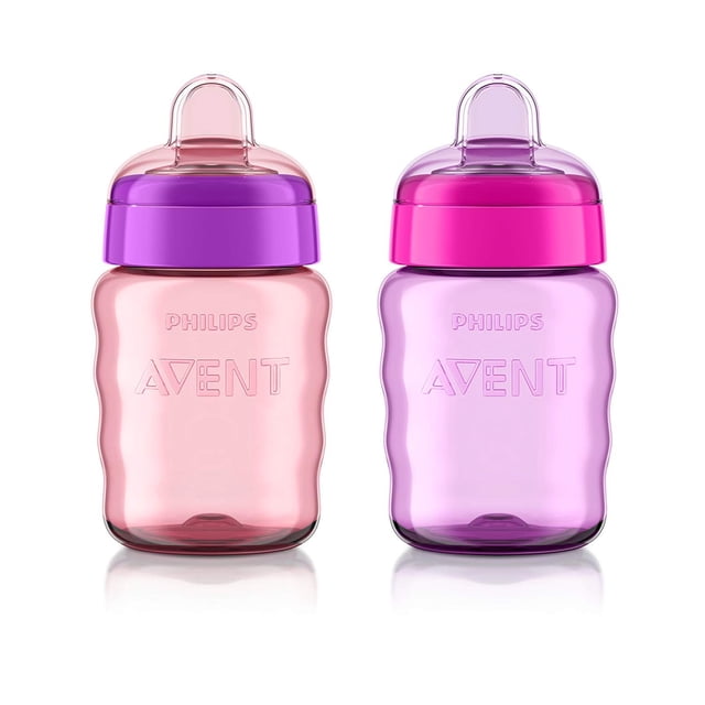 Vaso Philips Avent My Easy, 9 onzas, rosa/morado, Sta Philips AVENT NA