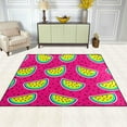 thumbnail image 3 of Coolnut Lightweight Soft Area Rugs 63 x 48 in, Cosmic Crazy Watermelon Floor Mat for Kids Playing Room Hardwood Floor Living Room Nursery Rugs, 5'3" x 4', 3 of 6