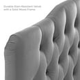 thumbnail image 5 of Modway Annabel Queen Diamond Tufted Performance Velvet Headboard in Gray, 5 of 8