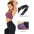 thumbnail image 3 of SAYFUT Women's Seamless Active Keyhole Mesh Racerback Sports Bra Middle Impact 2-Pack, 3 of 7