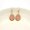 Coral, variant on Women's Gold Plated Resin Druzy Teardrop Earrings Faux Drusy Drop Hook Earrings