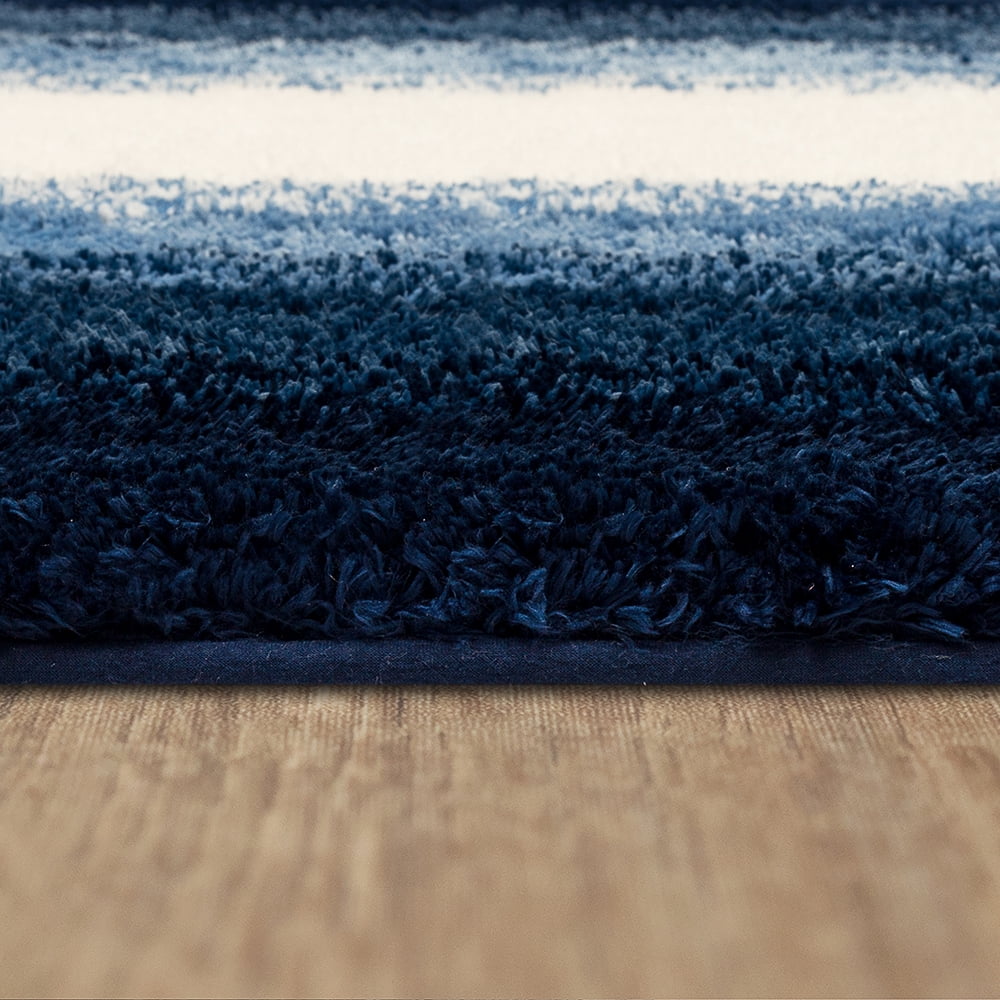 Mohawk Home Ombre Plush Pile Stain/Fade Resistant Non-Slip Machine Washable Bath Mat, Twilight, 2' 3" x 3' 9"