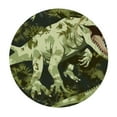 thumbnail image 2 of JEUXUS Abstract Wildlife Dinosaur Camo Round Tablecloths Cool Ancient Jungle Animals Dino Camouflage Print Table Linen Cloth Cover for Home Kitchen Dining Room Outdoor Patio Decoration, 2 of 7