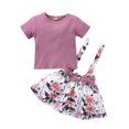 thumbnail image 3 of Mercatoo Birthday Girl Outfit Baby Girl Clothes Outfits Cotton Solid Color Tops Casual 2PC Set Sweatshirt Kid, 3 of 9