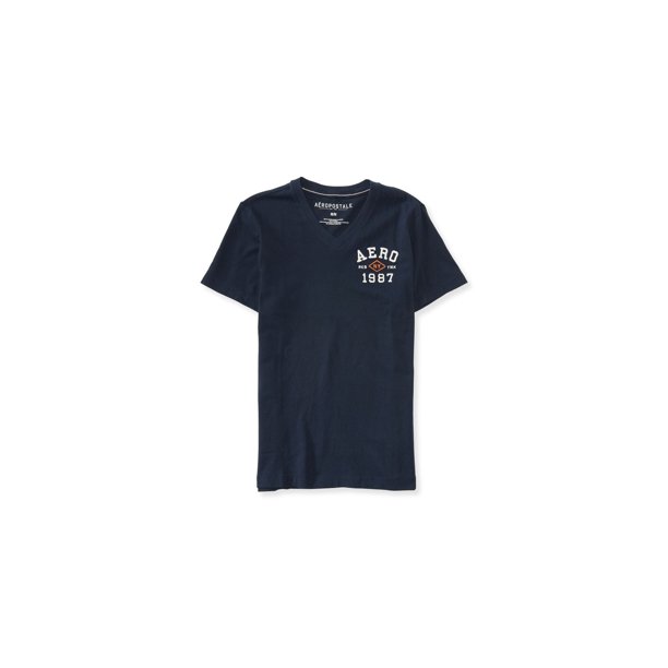 Camiseta adornada Aeropostale NY 1987 Azul Pequeña Camiseta adornada