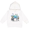 thumbnail image 2 of Inktastic Cute Blue Octopus Drumming Toddler Hoodie, 2 of 4
