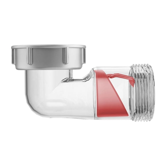 Conector de drenaje de plástico para desagüe de fregadero con prevención de reflujo Claro
