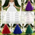 thumbnail image 3 of JUMEYU Girls Lace Embroidery Long Dress Sleeveless Flower Party Performance Evening Gown Dresses 7T 8T (White,7-8 Years), 3 of 7