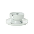 thumbnail image 3 of Necoichi Bol Surélevé pour Chat Plateau de Repas (Blanc Simple), 3 of 5