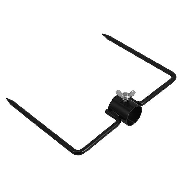 Niceauty Umbrella Garden Stake For Outdoor Black Heavy Duty Iron 1Set