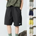 thumbnail image 5 of Atogsazn Kids Boys Cargo Bermuda Shorts Children Casual Jogger Wide Leg Short Pants Summer Gym Clothes for Boy 01-Yellow 6-7Years, 5 of 5