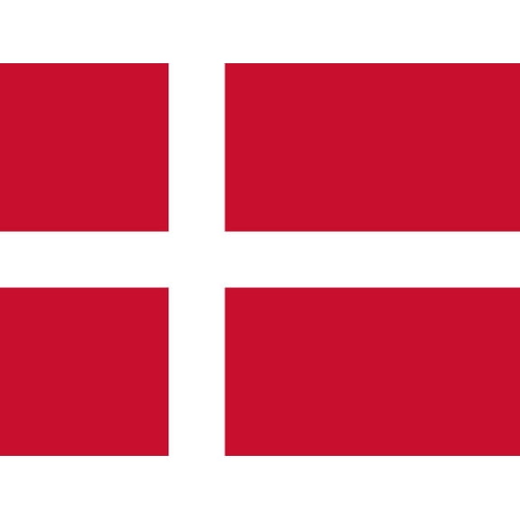 Denmark Flag Decal Sticker - 6 inches wide