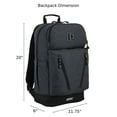 thumbnail image 6 of Eastsport Unisex Academic Backpack, Dark Grey, 6 of 10