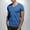 Sky Blue, variant on Oplxuo Men's Workout T Shirts Slim Fit Athletic Bodybuilding T-Shirts Muscle Short Sleeve V Neck Tees