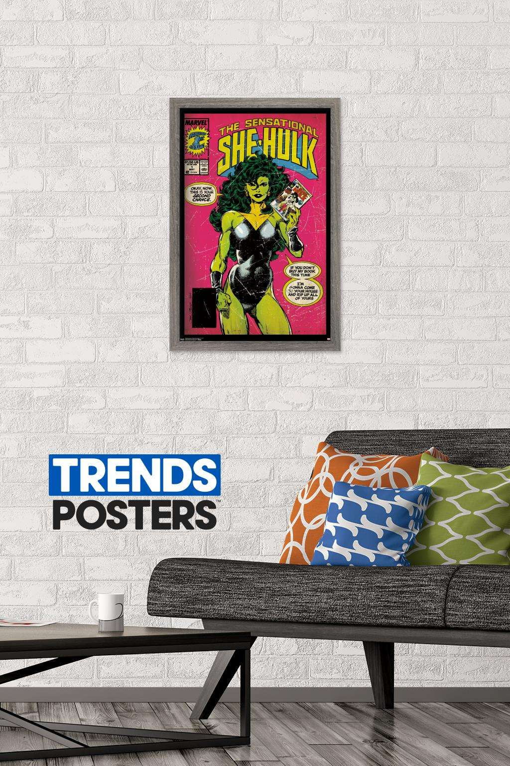 Marvel Comics - She-Hulk - The Sensational She-Hulk #1 Wall Poster, 14.725" x 22.375", Framed