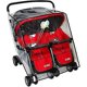 thumbnail image 1 of Universal Rain Cover Clear PVC Dustproof Windproof for Double Twin Pram Stroller, 1 of 5