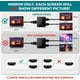 thumbnail image 5 of HDMI Splitter 1 in 2 Out, 4K HDMI Splitter para Monitores Duales, 2 Puertos HDMI Splitter 1 in2 Out, Adaptador Dual para Monitor Fire Stick, PS4, Xbox, PS3, Sky Q Box (Solo Espejo, No Extender), 5 of 7