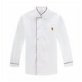 thumbnail image 1 of Kitchen Cook Anti-splash Work Clothes Chef Clothes for Restaurant Bar Hotel Outdoor Barbecue (Red Embossed Long Sleeve Size L), 1 of 9