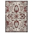 thumbnail image 4 of Luxe Weavers Oriental Floral Red 8x10 Area Rug, Non-Shedding Distressed Style Carpet, 4 of 10