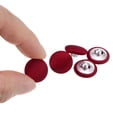 thumbnail image 4 of 20pcs 24L Fabric Cloth Covered Button 15mm Round Metal Shank Sewing Buttons for Suits Blouses Sweaters, Red, 4 of 5