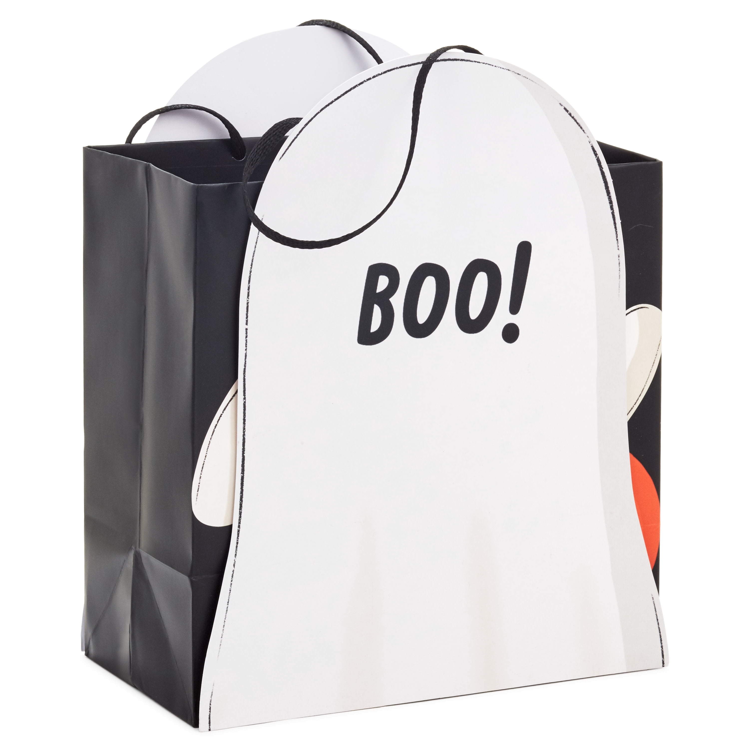 Hallmark Medium Halloween Gift Bag (Trick-or-Treating Ghost), 1 Count